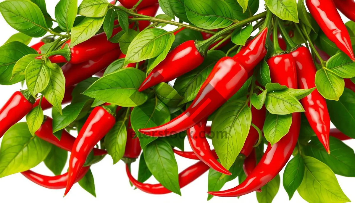 Picture of Colorful assortment of fresh and spicy peppers.