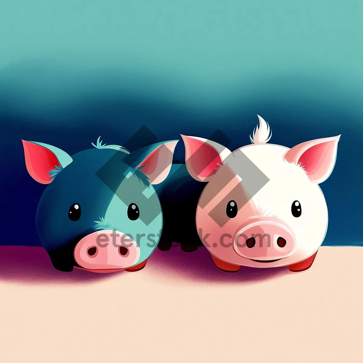 Picture of Pink Piggy Bank: Symbol of Saving and Financial Wealth