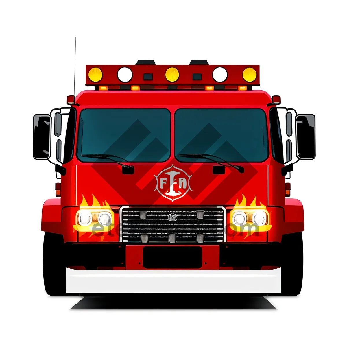 Picture of Fire Station Truck: Efficient Emergency Response Vehicle