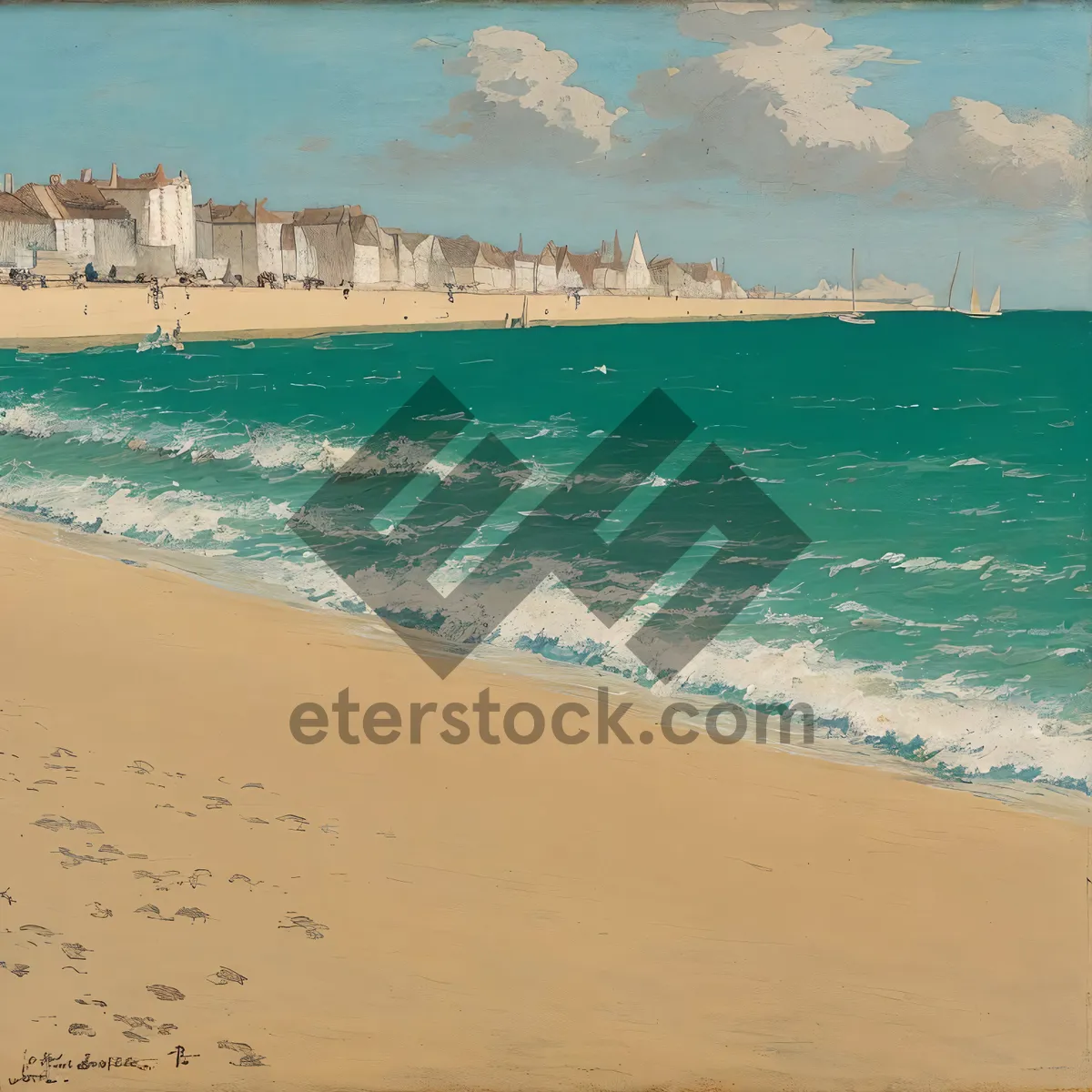 Picture of Coastal Paradise: Turquoise waters and sandy shores