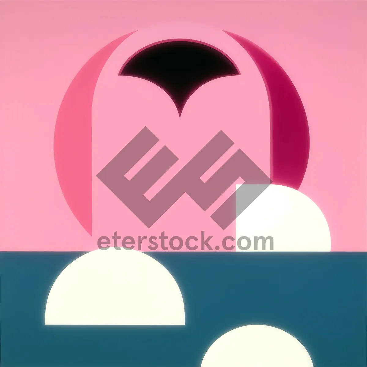 Picture of Heart-shaped graphic design icon sign