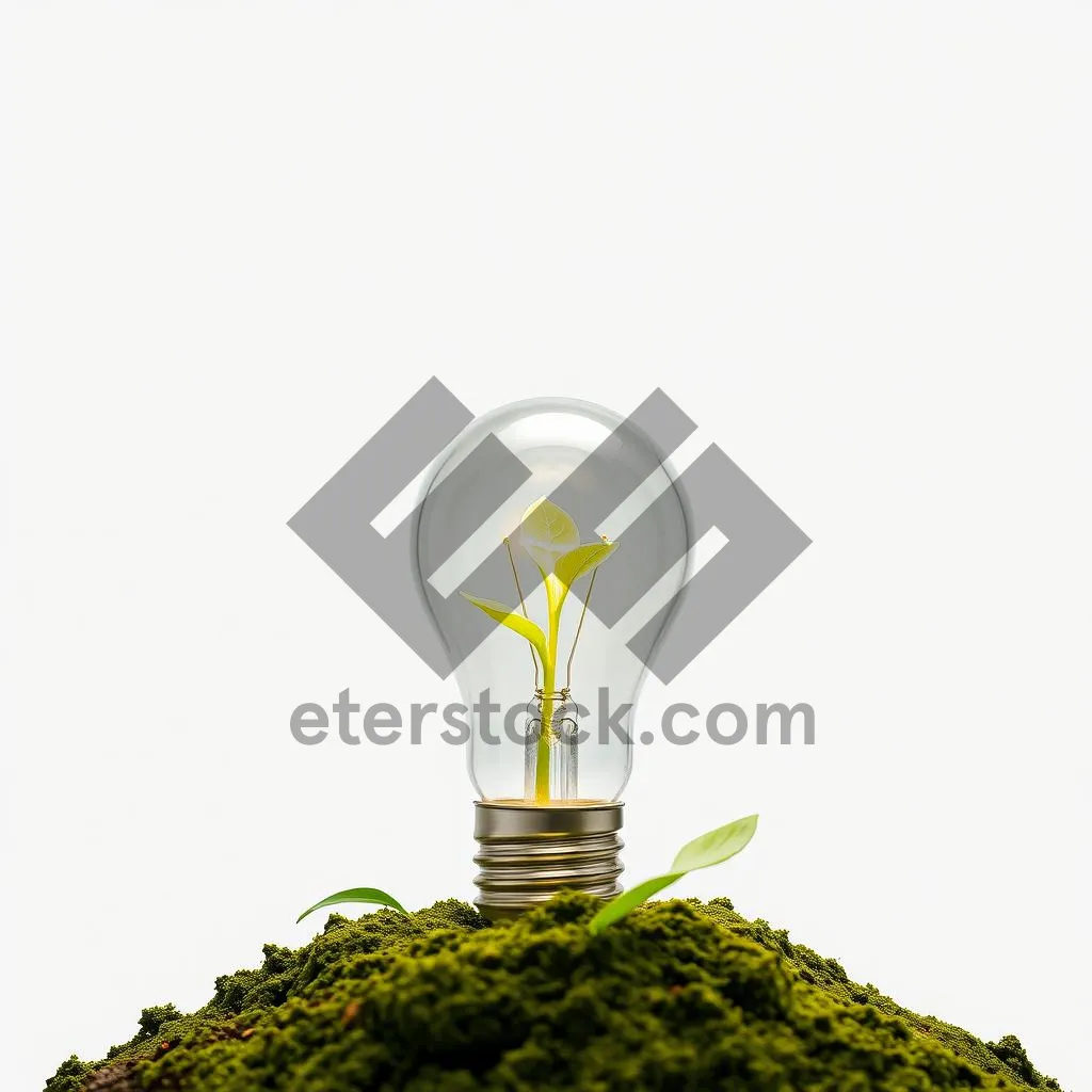 Picture of Energy Gold Glass Bulb - 3D Visualization Concept