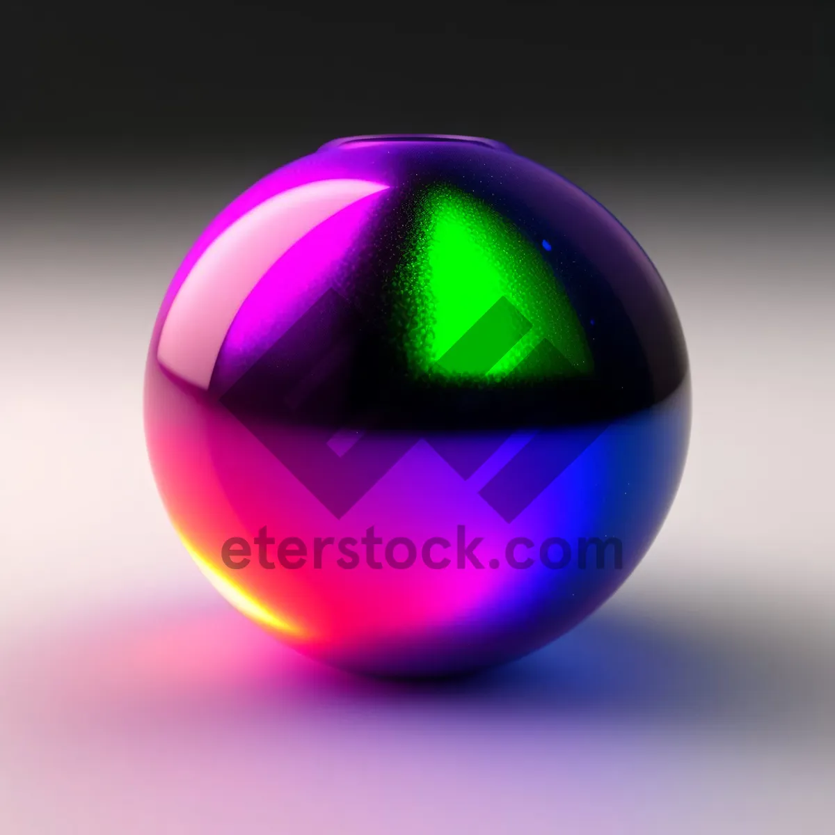 Picture of Shiny Glass Sphere Button Set with Reflection