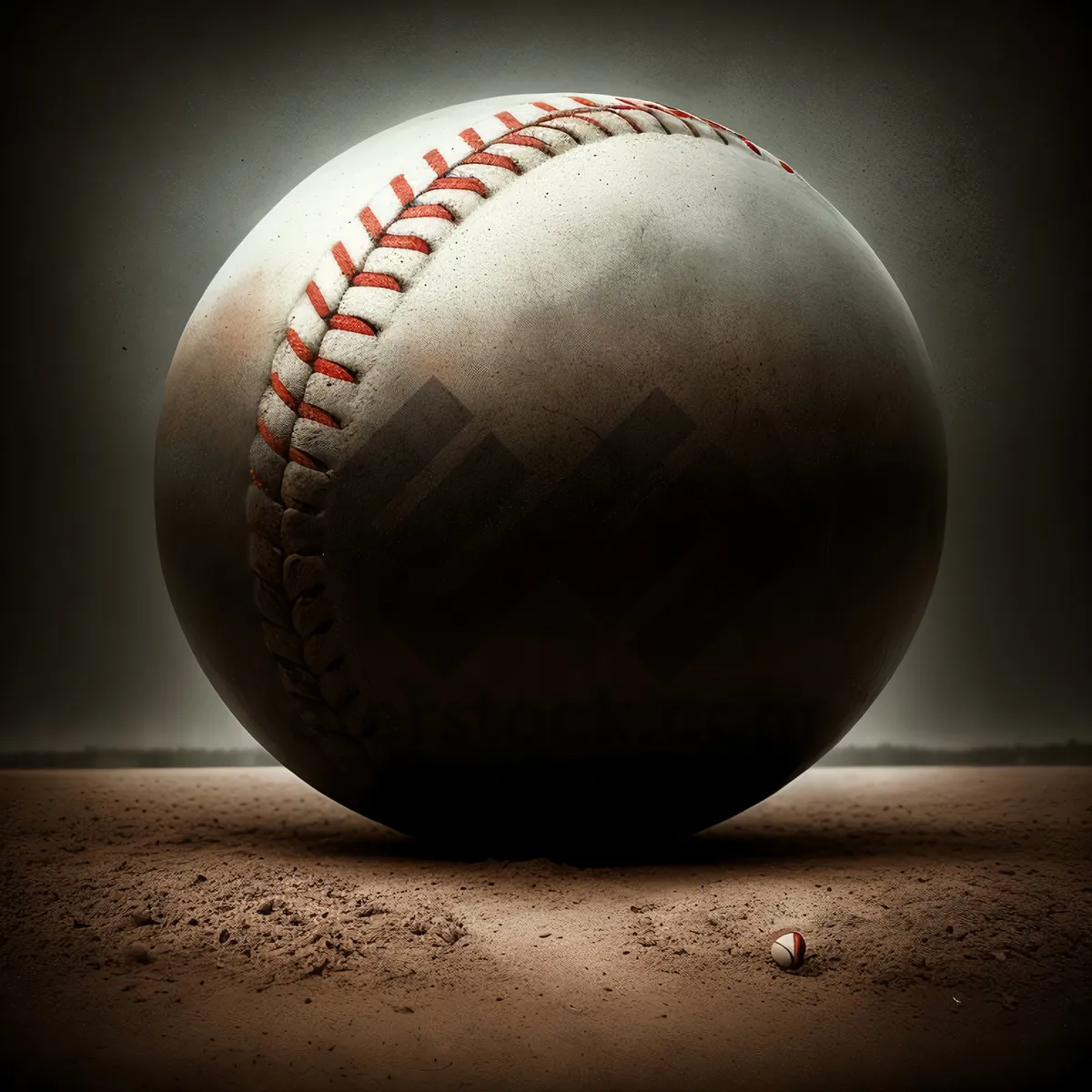 Picture of Baseball Game Equipment - Leather Glove and Ball