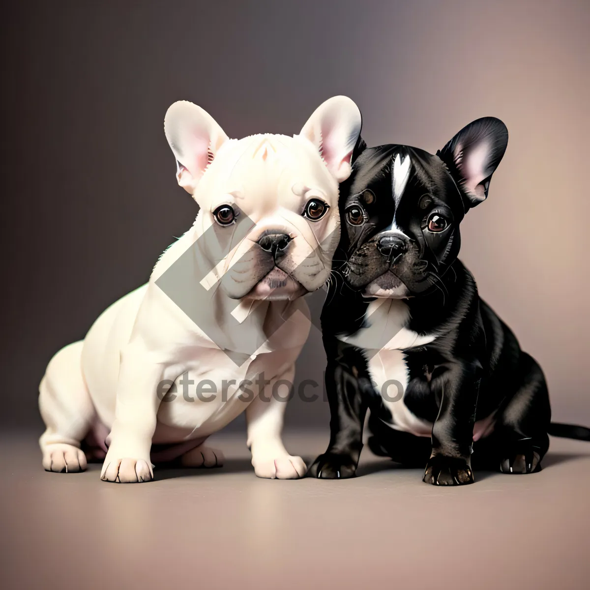 Picture of Charming Bulldog Puppy with Endearing Wrinkles