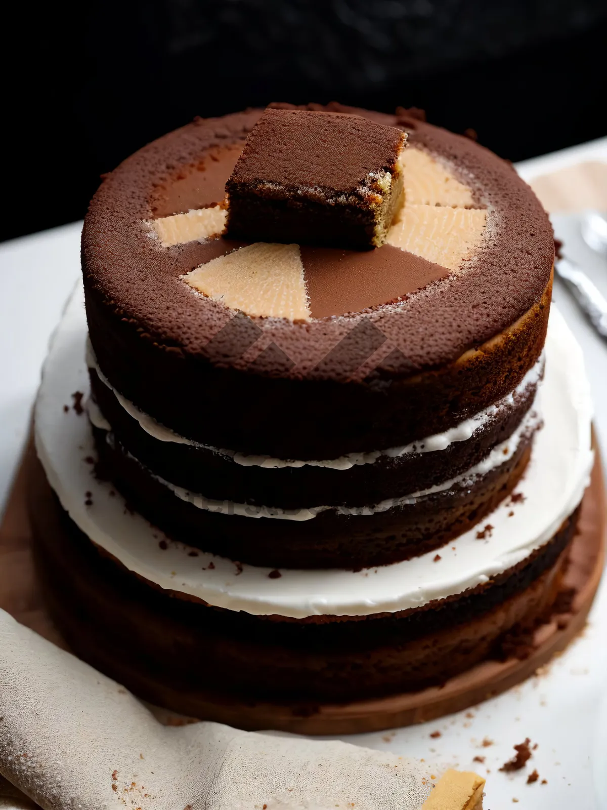 Picture of Delicious Espresso Chocolate Cake with Coffee