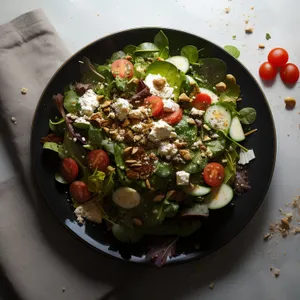 Fresh and Healthy Chickpea Salad with Vegetables