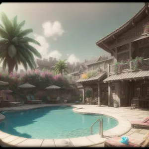 Tropical Paradise Retreat: Beachside Luxury with Pool