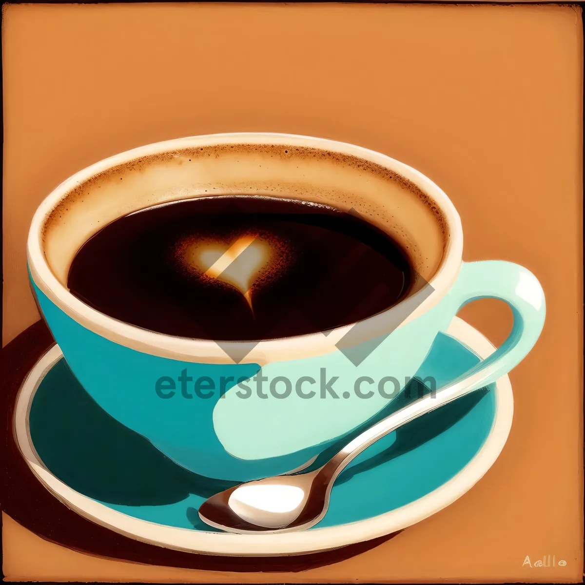 Picture of Hot Morning Java in a Coffee Cup