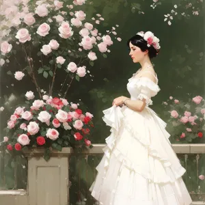 Elegant Wedding Bliss: Bride and Groom Embracing Love
