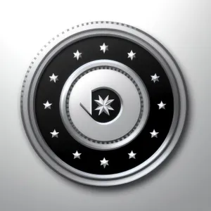 Black Round Checkmark Circle Icon Button