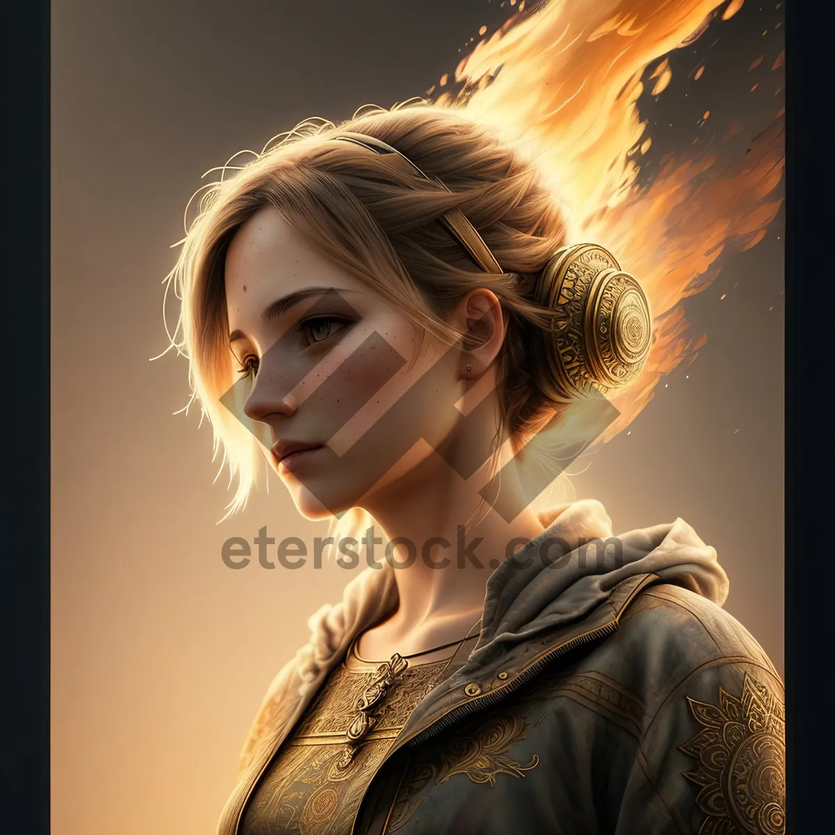 Picture of Sensational Smasher: Captivating Fashion Model with Gorgeous Hair
