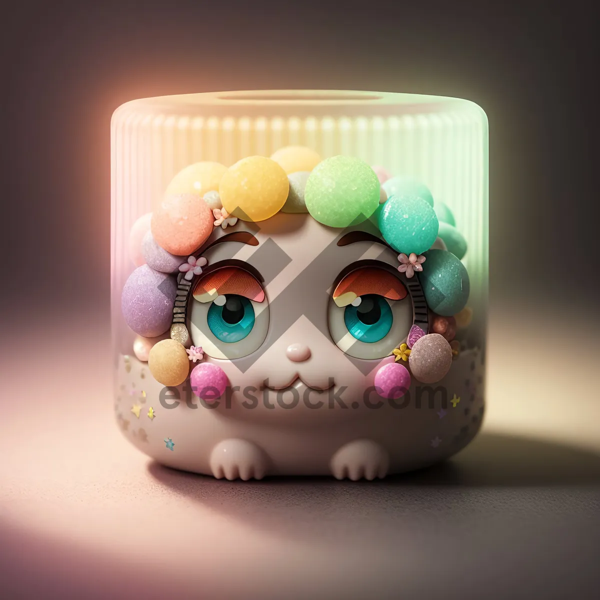 Picture of Jelly Toy Doll: Colorful Decorative Substance Design