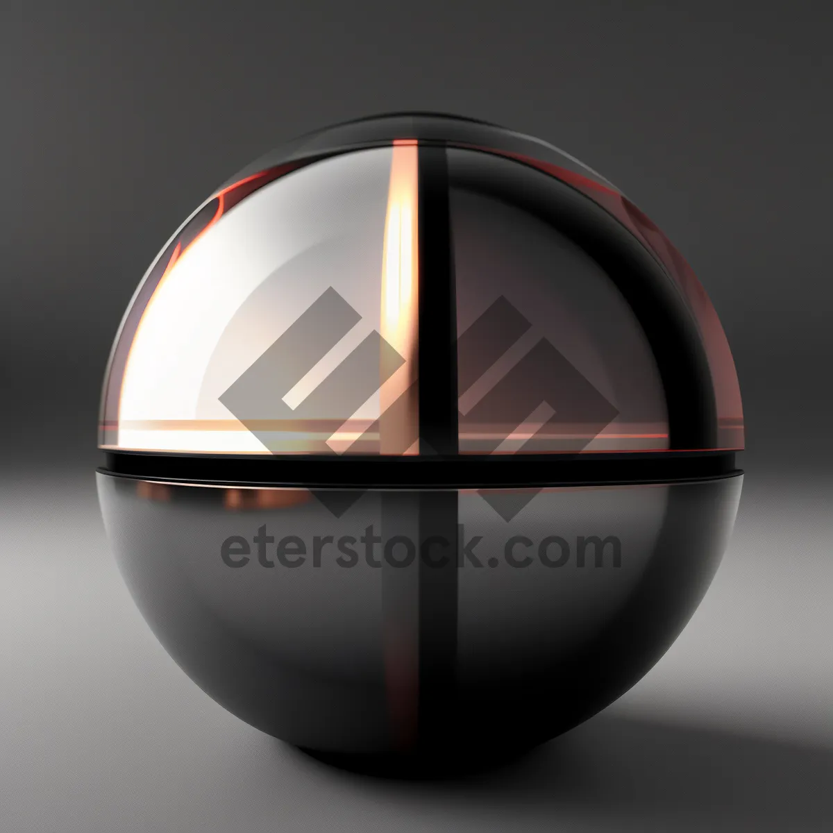 Picture of Shiny Glass Button Icon with Reflection