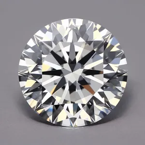 Sparkling Gemstone: A Glittering Round Diamond