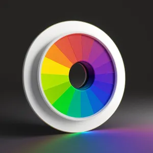 Glossy Button Set with Metallic Reflection