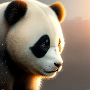 Cute Giant Panda Bear in the Wild