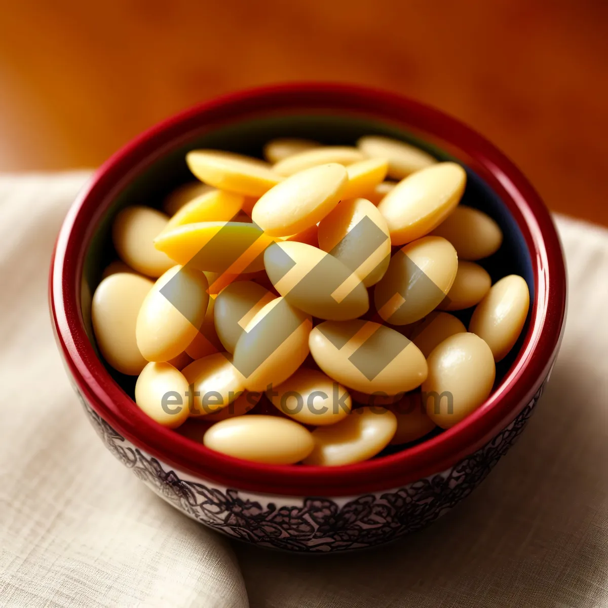 Picture of Healthy Sweet Navy Bean Candy in Pill Bottle