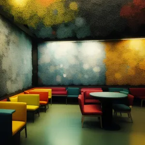 Modern Luxury Living Room with Wooden Furniture and Floor