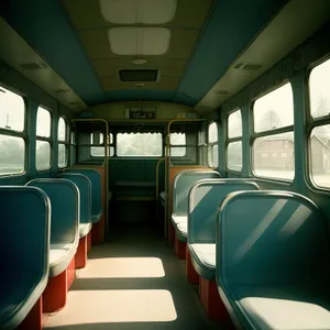 Modern Office Interior with Empty Car Seat