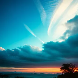 Vibrant Summer Sky with Dreamy Clouds