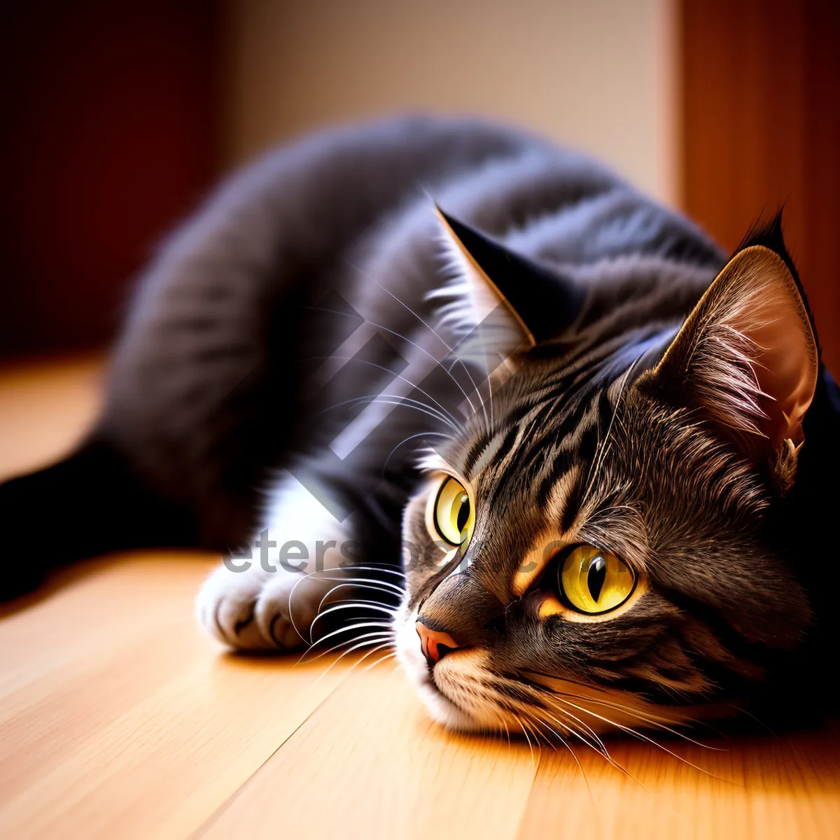 Picture of Furry Feline Cutie with Adorable Whiskers