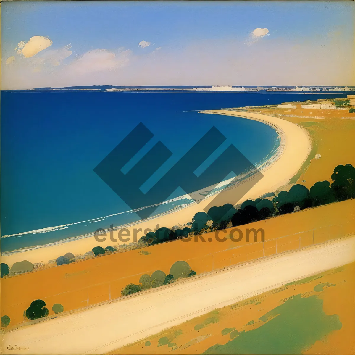Picture of Sunny Beach Escape: Serene Seascape at Tropical Resort