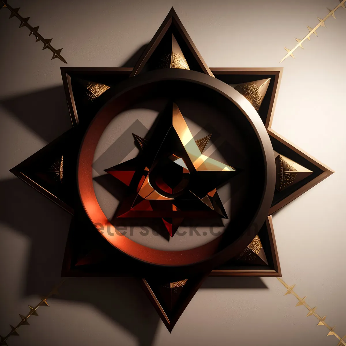 Picture of Dynamic 3D Symbol of Power and Strength