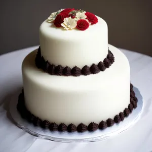 Delicious Polka Dot Chocolate Cake with Vanilla Icing