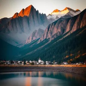 Majestic Alpine Reflections