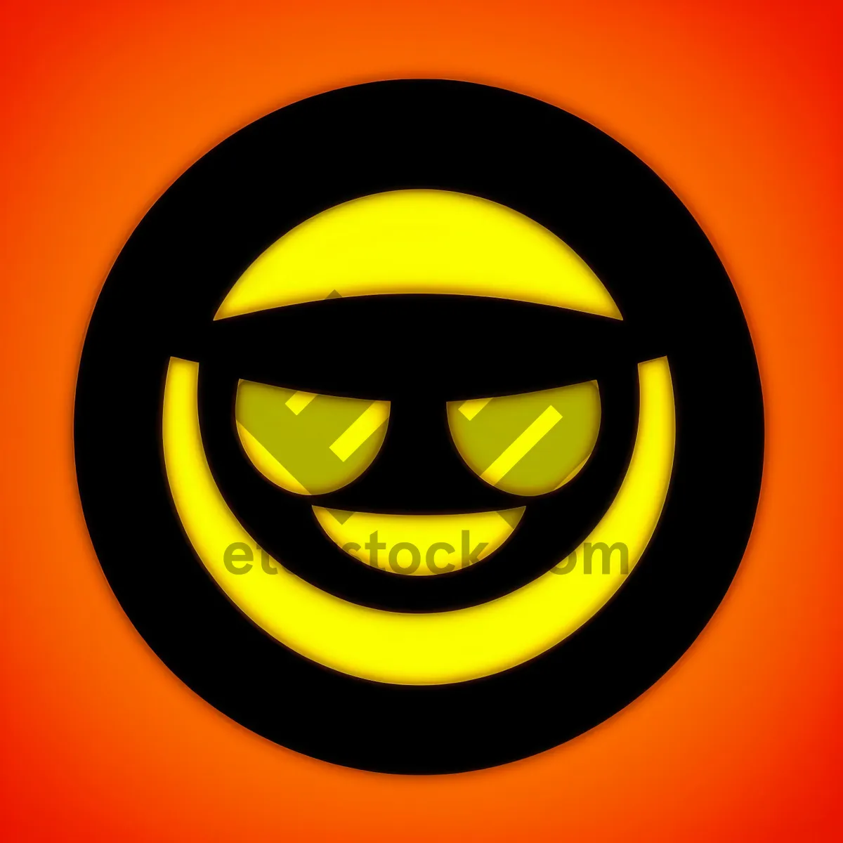 Picture of Dark Halloween Pumpkin Icon Design