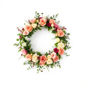 Floral Holiday Card Border Design