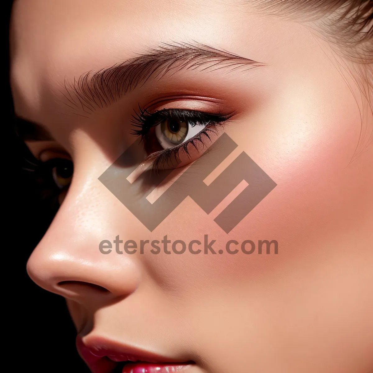 Picture of Glamorous Brunette Model with Flawless Skin