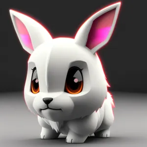 Cute 3D Bunny Piggy Bank Saving Money