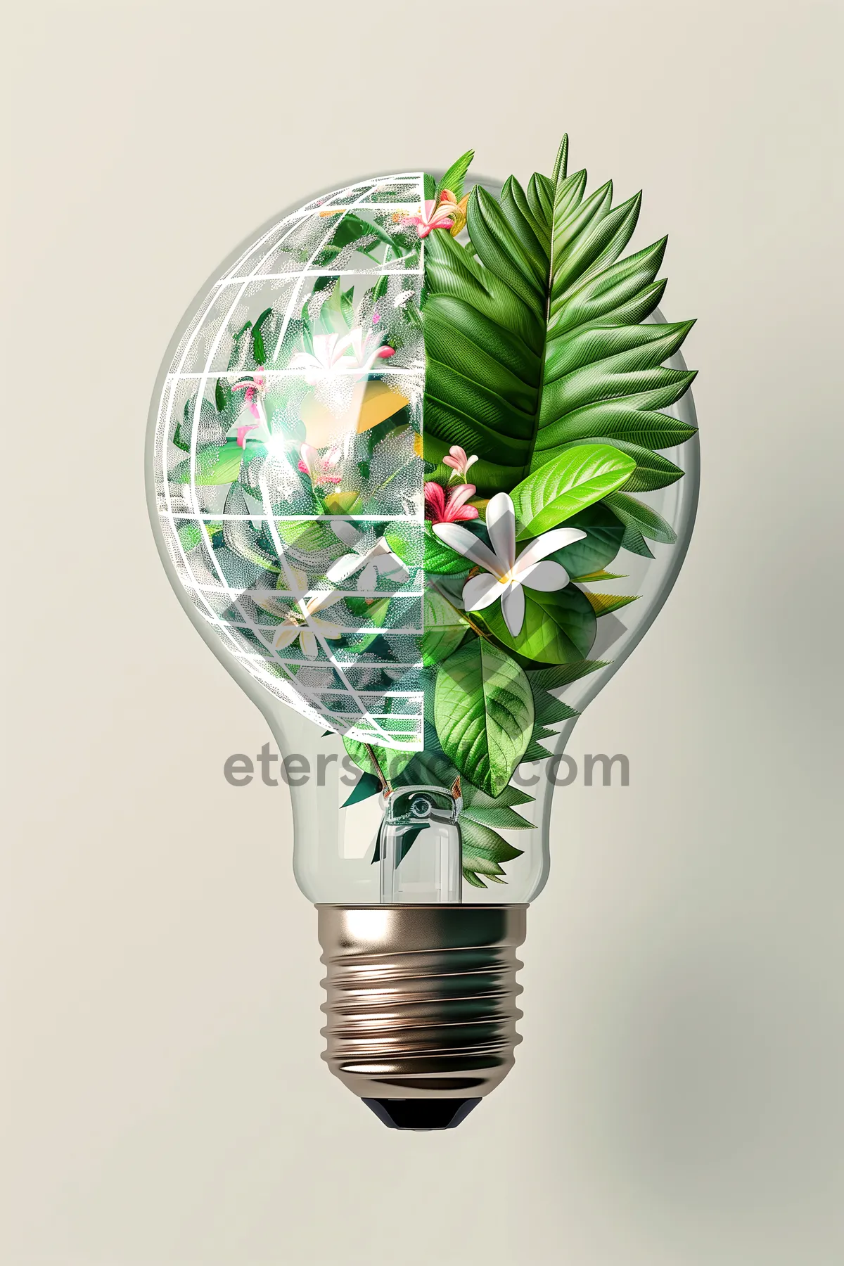 Picture of Green Energy Symbol Lamp - Earth Conservation Idea