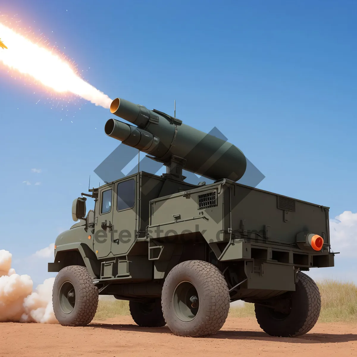 Picture of Skyward Thunder: Rocket-Propelled War Truck