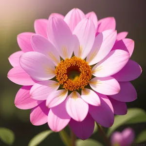 Pink Daisy Blossom in Bloom