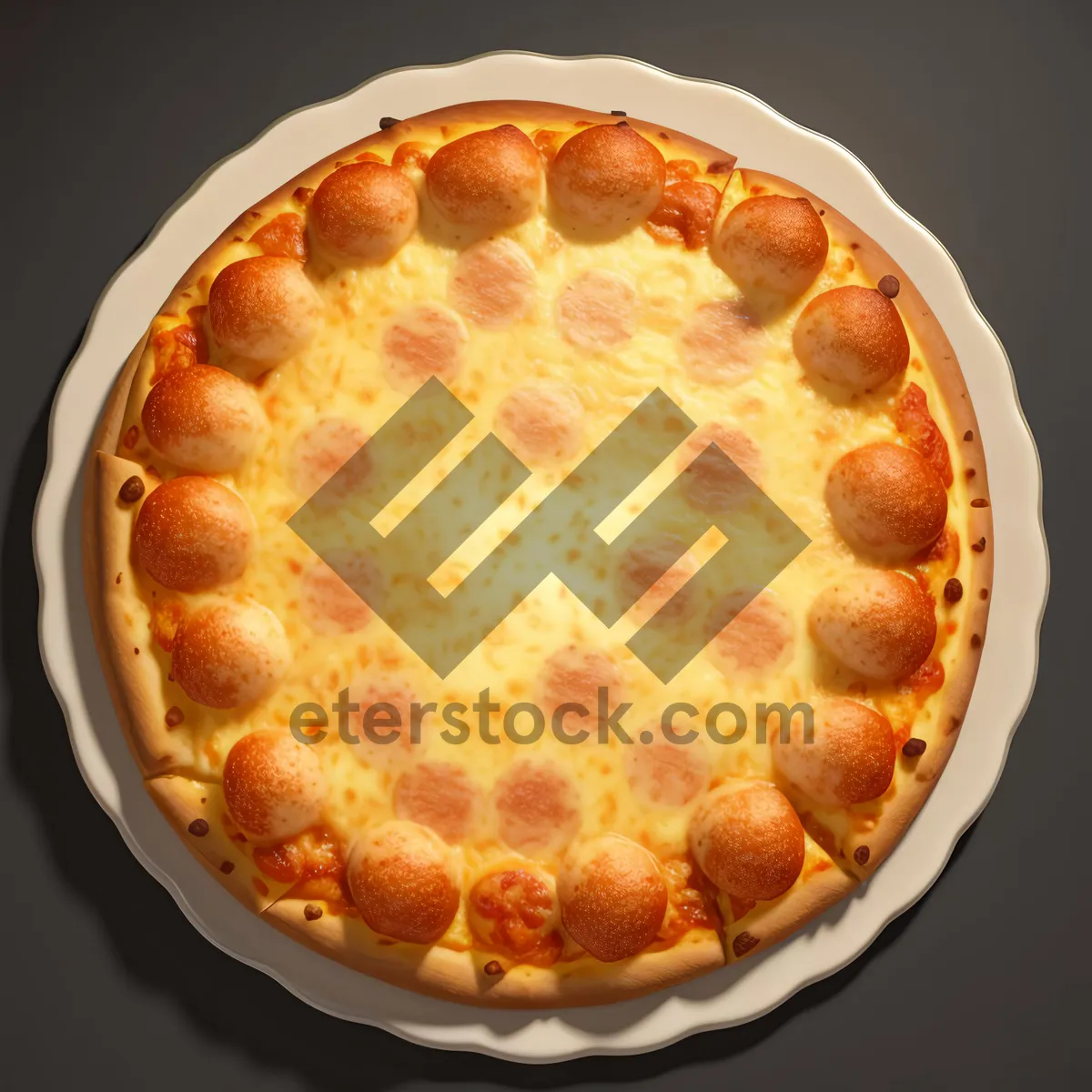 Picture of Delicious Gourmet Pepperoni Pizza with Mozzarella