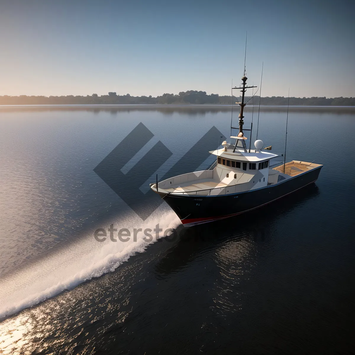 Picture of Coastal Cruiser at Harbor - Sea Transportation
