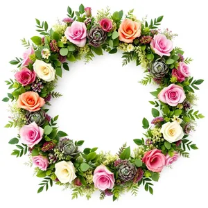 Floral graphic design for holiday card decoration.