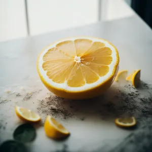 Fresh Citrus Breakfast Juice with Ripe Oranges