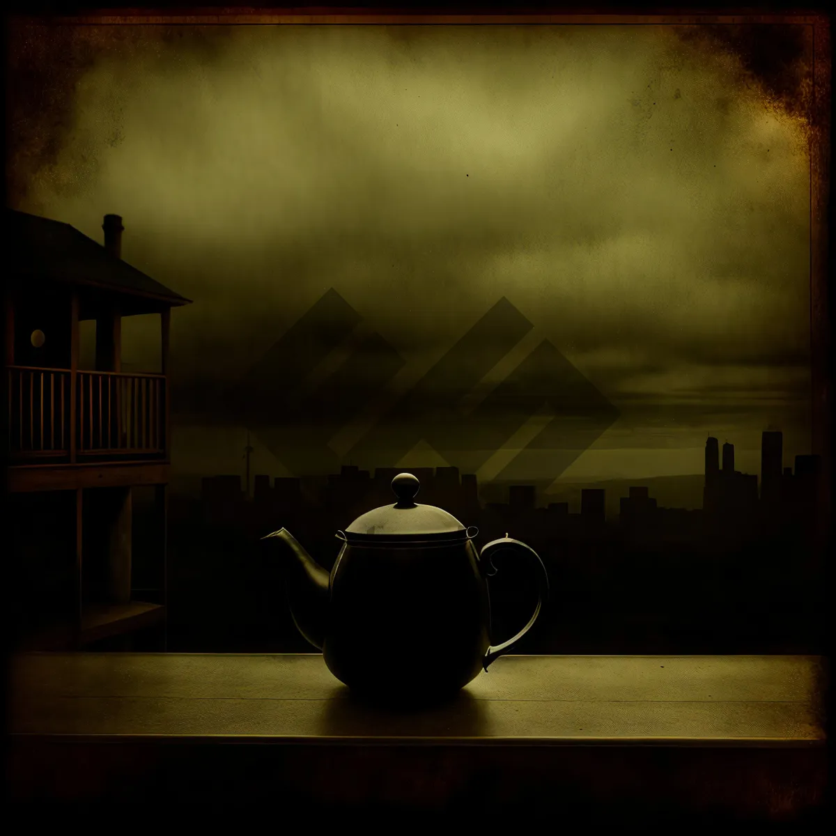 Picture of Black Hot Tea Pot - Kitchen Utensil