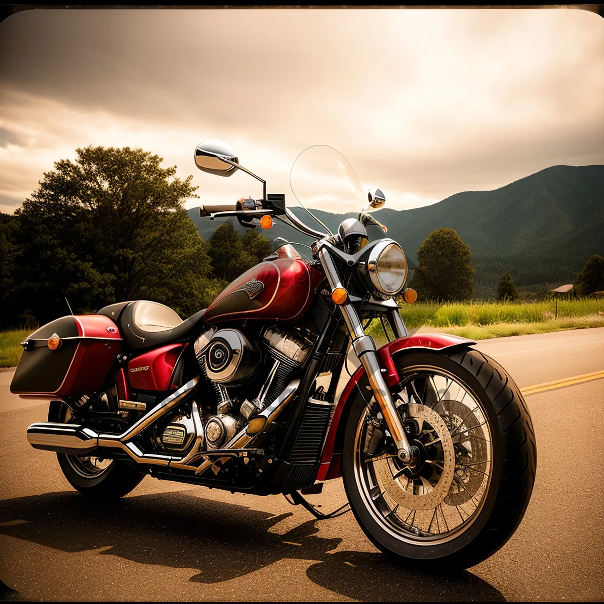 Picture of Speedy bike ride on the open road