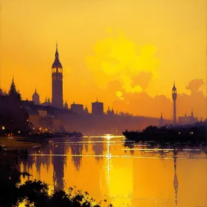 Enchanting Night View of City Palace Bridge and River