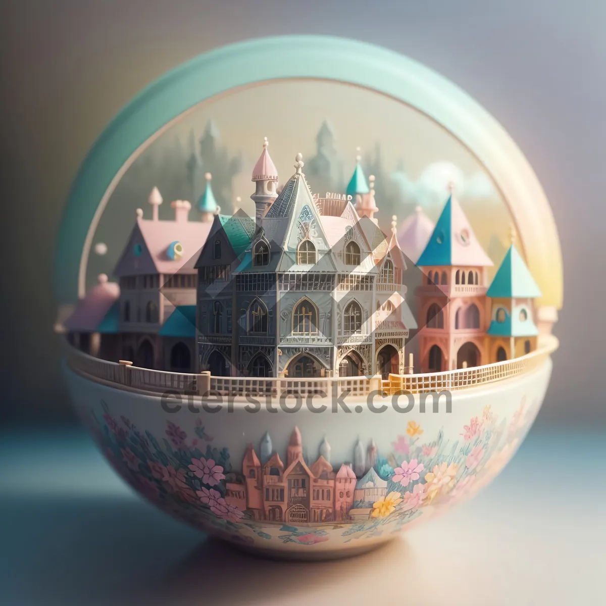 Picture of Global Earth Ceramic Bowl - 3D Utensil