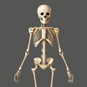 Human Skull Anatomy - 3D Medical Skeleton Image