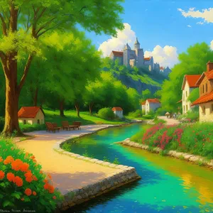 Serene Summer Retreat by the Riverside