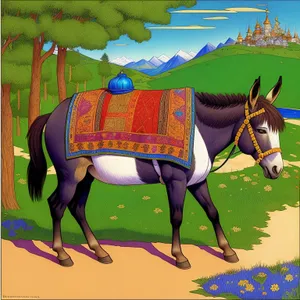 Wild Horse Silhouette Carousel Ride