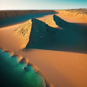 Majestic Desert Sunset: A Scenic Sand Dune Adventure