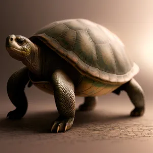 Reptile Terrapin: Slow Shell Tortoise in Wildlife